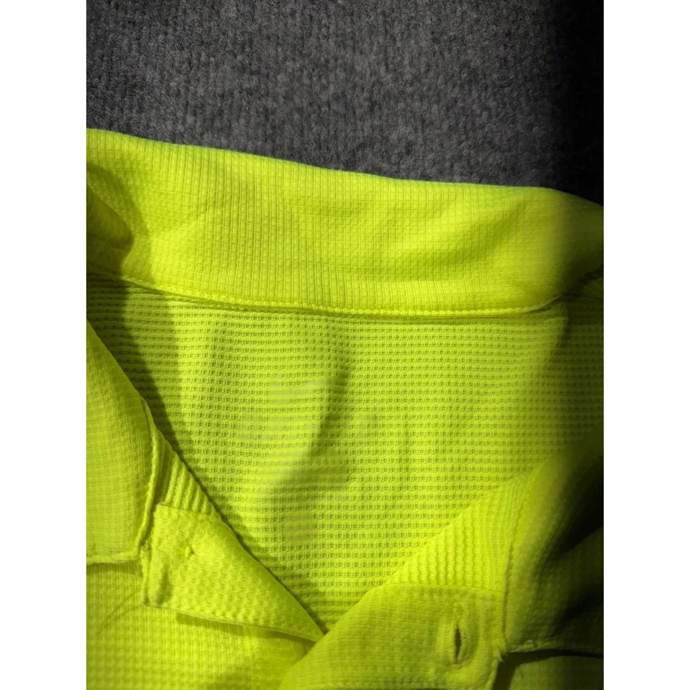Nike Golf Mens Volt‎ Neon Yellow Short Sleeve Polo Shirt 454472-702 Large